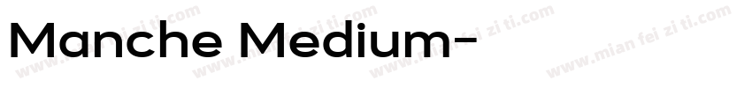 Manche Medium字体转换